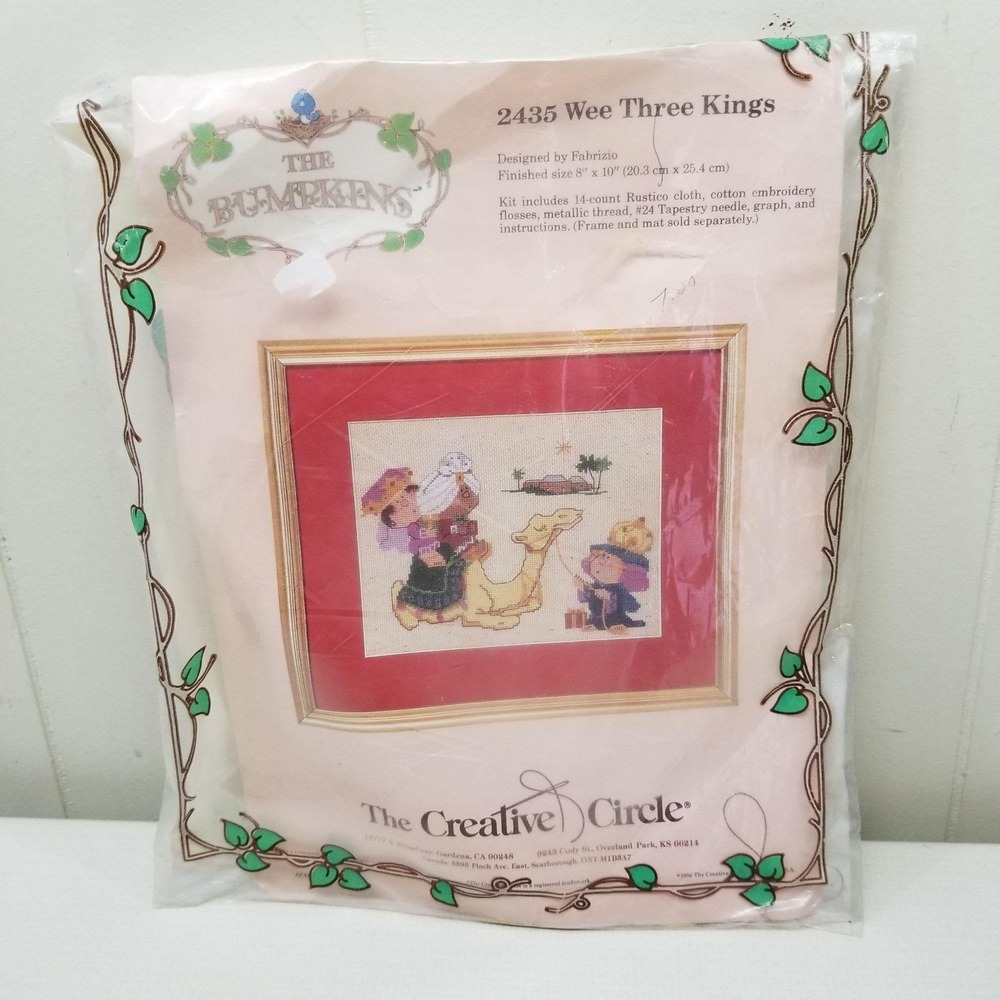 Bumpkins Creative Circle Kit 2435 Wee Three Kings Christmas Holiday Wisemen Kit